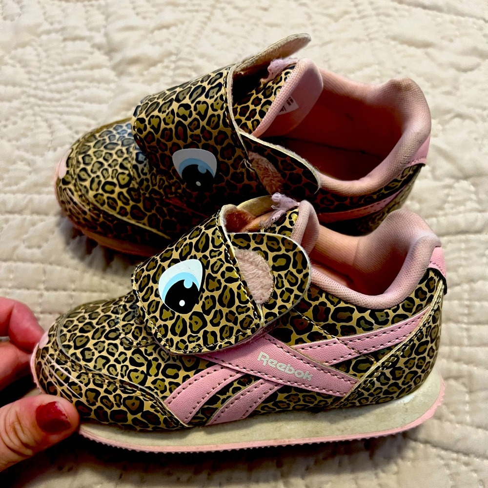 Reebok girls animal print runners